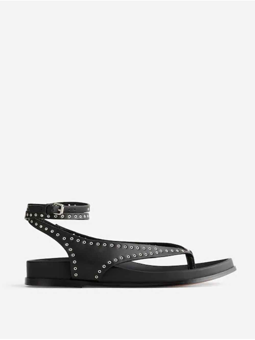 Madewell Black Studded Gladiator Sandal